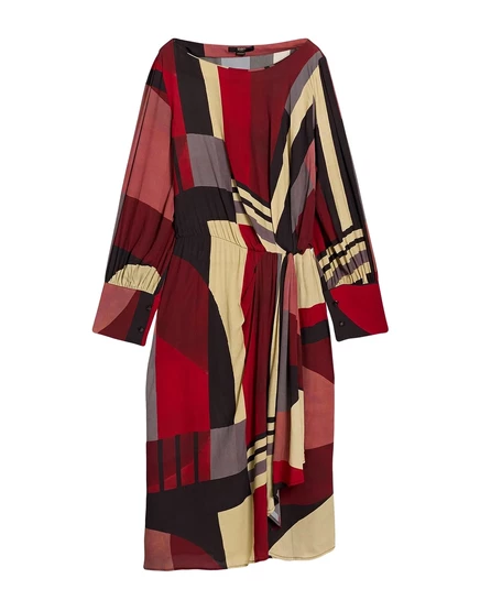 Женское платье Seventy Venezia Midi, бордовое