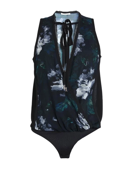 Женское боди PINKO кружевное, чёрное