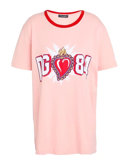 Женская футболка Dolce & Gabbana PAPERMAG, розовая