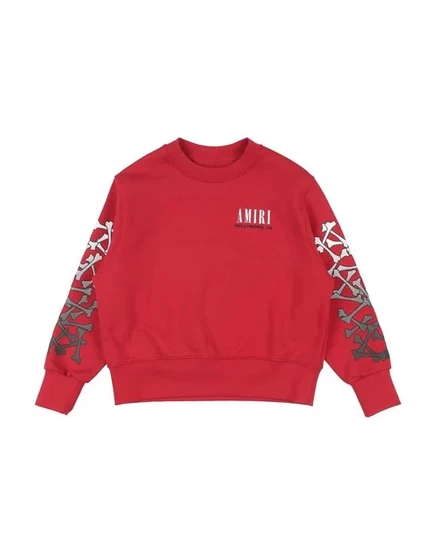 Мужское худи Amiri из хлопка с принтом, красное