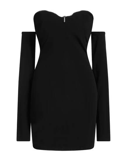 Женское короткое платье DSquared2 PAPERMAG, чёрное