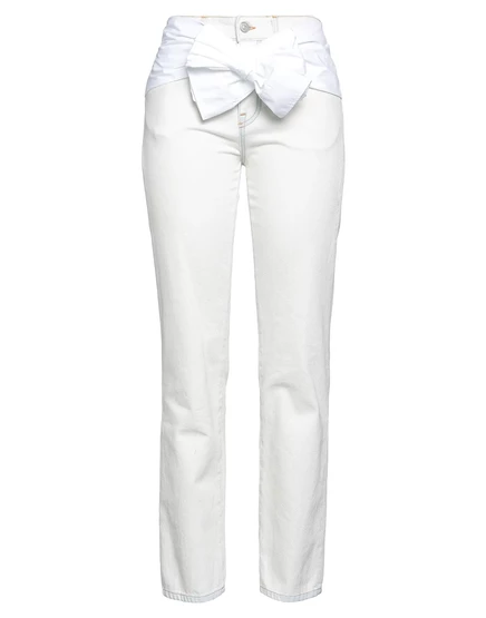 Женские джинсы MM6 Maison Margiela Lorenz_SP, молочные