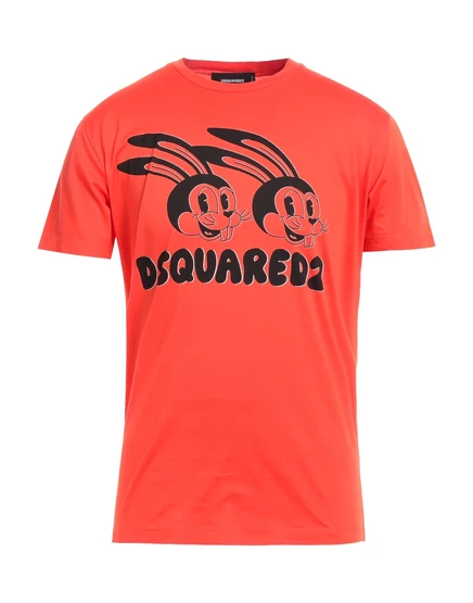 Мужская футболка DSquared2, томатно-красная