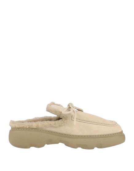 Мужские сабо Burberry Lorenz_SP замшевые, песочные