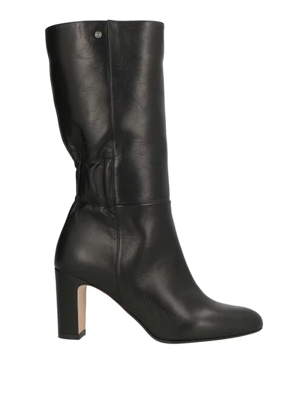 Женские сапоги Pollini WONDERWOMAN, кожаные, черные
