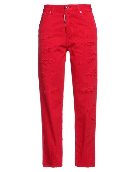 Женские джинсы DSquared2 WONDERWOMAN, красные