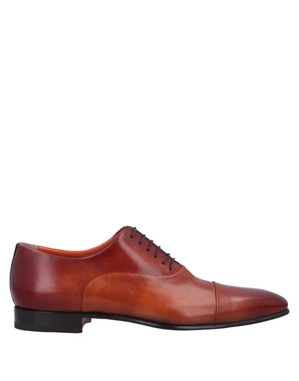 Мужские оксфорды Santoni Lorenz_SP, коричневые