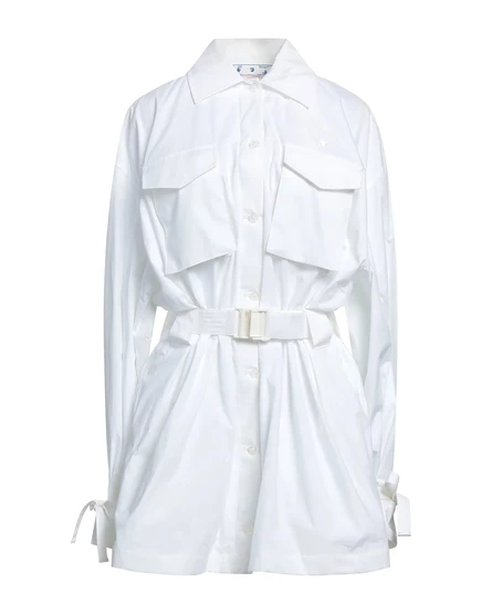 Женское платье-рубашка Off-White Wonderwoman, белое