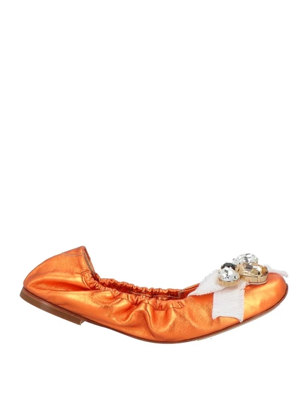 Женские балетки Casadei, оранжевые