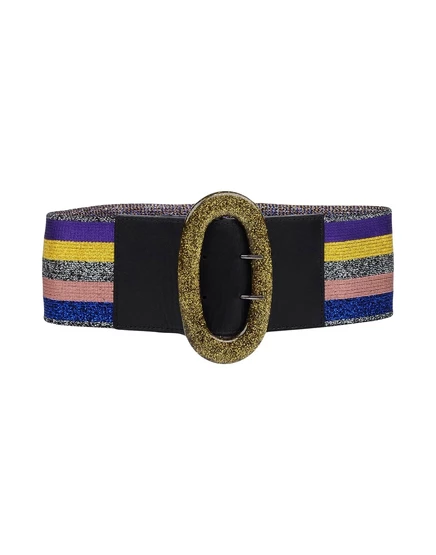 Женский ремень Missoni комбинированный в полоску, фиолетовый