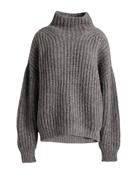 Женская водолазка Isabel Marant BRACCIALIN из альпаки, серая