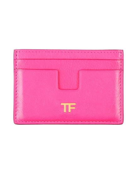 Женский кардхолдер Tom Ford JADR из зернистой кожи, фуксия