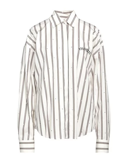 Женская рубашка MSGM, цвета слоновой кости