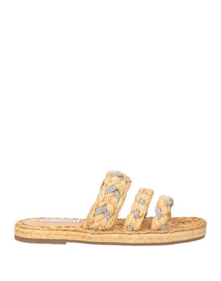 Женские эспадрильи Aquazzura PAPERMAG из рафии, бежевые