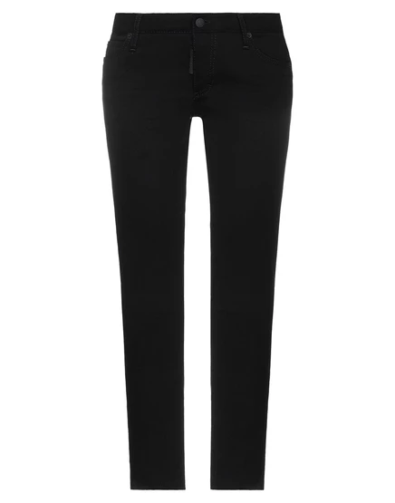Женские джинсы DSquared2 черные, стрейч
