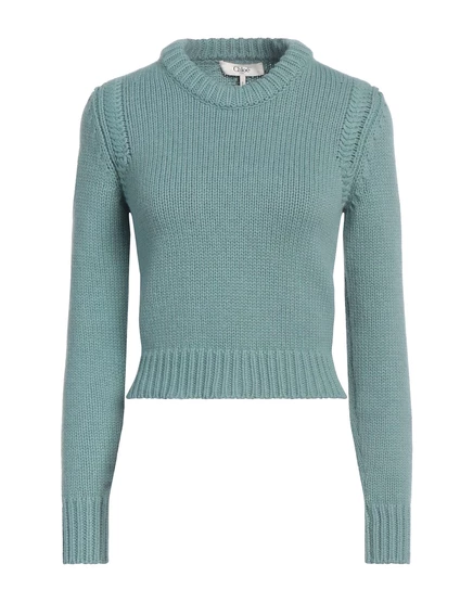 CHLOÉ Sweaters светло-зелёный
