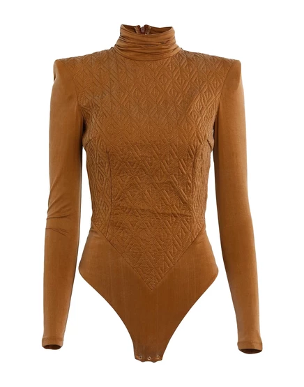 Женское боди Elisabetta Franchi, кэмел