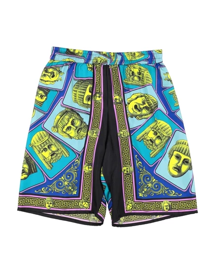 Детские шелковые шорты Versace Young, ярко-синие