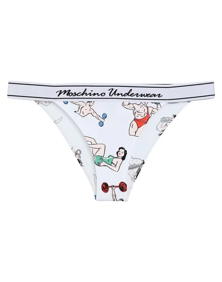 Женские трусы Moschino Wonder Woman, белые