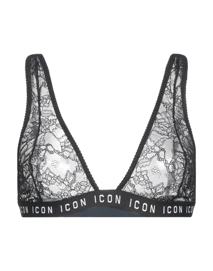 Женский бюстгальтер DSquared2 Wonderwoman кружевной, черный