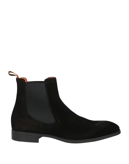 Мужские ботинки-челси Santoni Seven, замшевые, черные