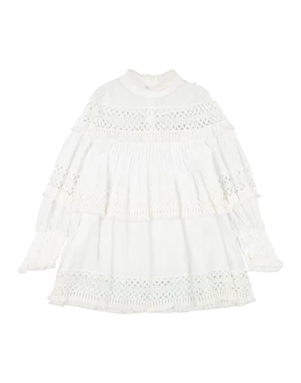 Платье для девочек Elisabetta Franchi Junior, белое