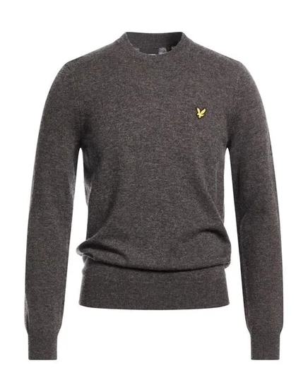 Свитер Lyle & Scott из шерсти ягненка, темно-серый