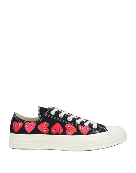 Женские кеды Converse x Comme des Garçons Play, черные