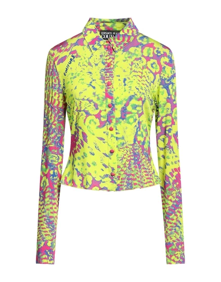 Женская рубашка Versace Jeans Couture PAPERMAG, лаймовая
