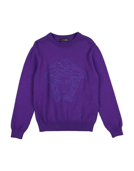 Женский свитер Versace Young из шерсти, фиолетовый