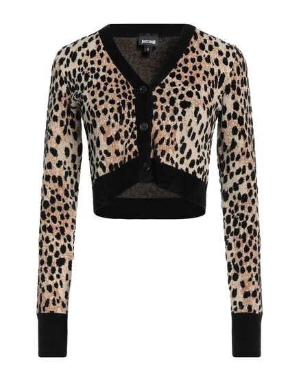 Женский кардиган Just Cavalli WONDERWOMAN леопардовый, бежевый