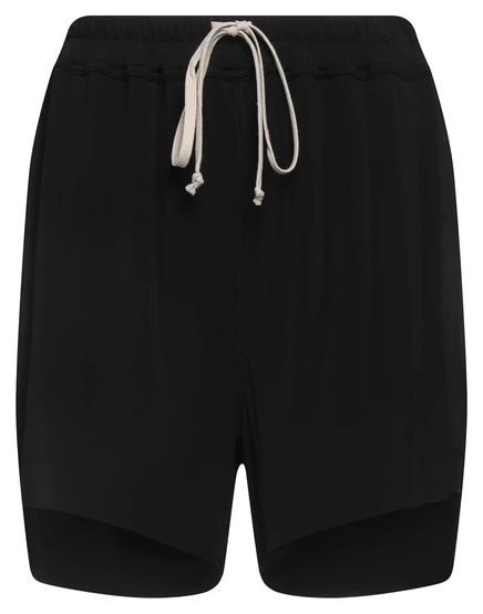 Женские шорты Rick Owens с высокой талией и кулиской, чёрные