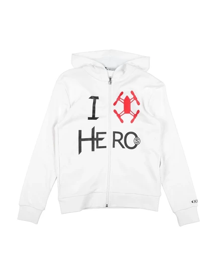 Мужская толстовка heros kids с капюшоном, белая