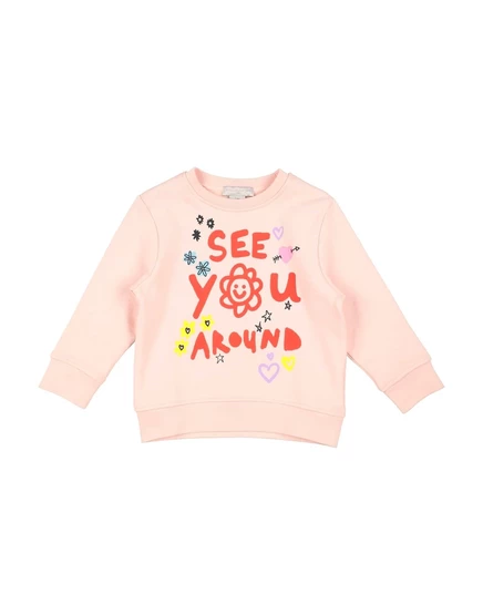 Детская толстовка Stella McCartney Kids, пудровая