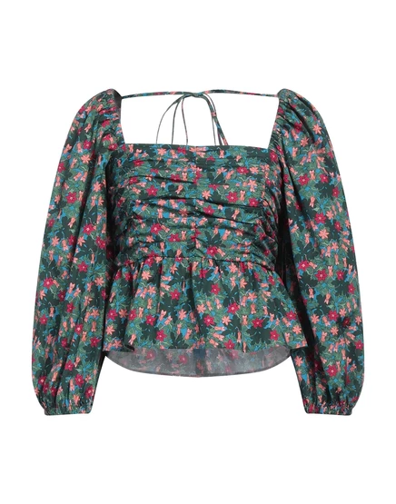 Женский топ Weekend Max Mara с баской, зеленый