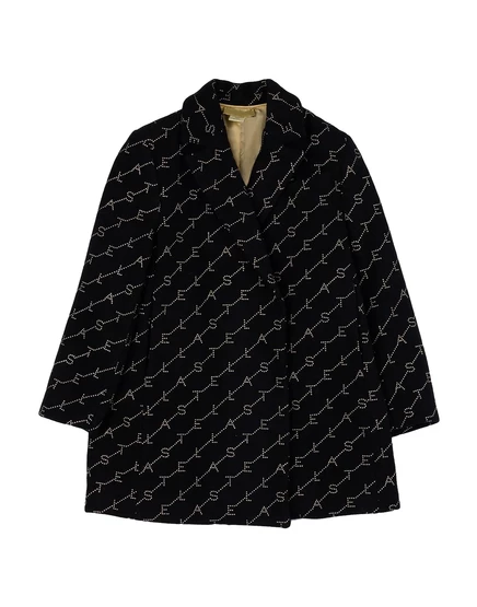 Женское пальто stella mccartney kids однобортное, черное