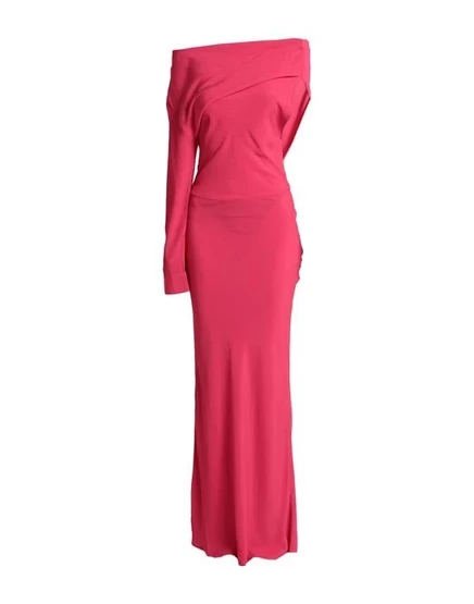SEMICOUTURE Длинное платье фуксия