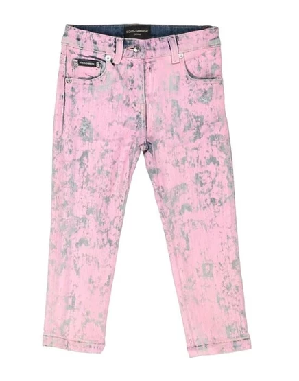 DOLCE&GABBANA Джинсовые брюки розовый