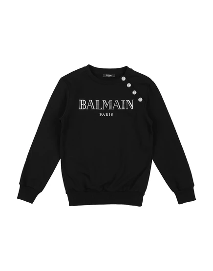 Унисекс толстовка Balmain Junior, черная