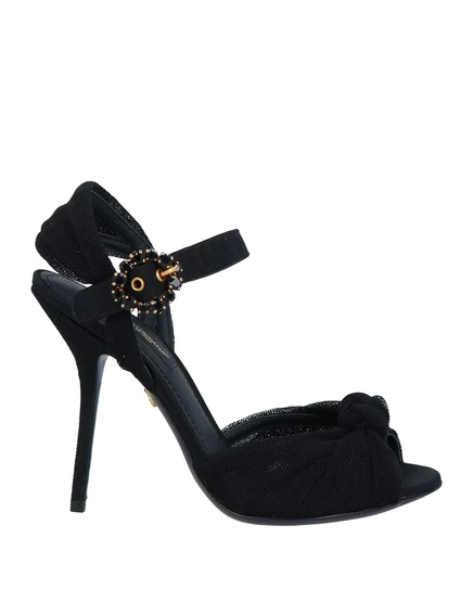 Женские сандалии Dolce & Gabbana Lorenz_SP, кожаные, черные