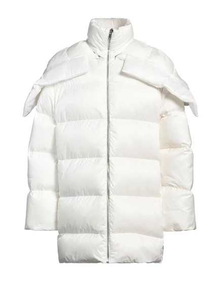Мужской пуховик Moncler Rick Owens, короткий, гипсово-белый