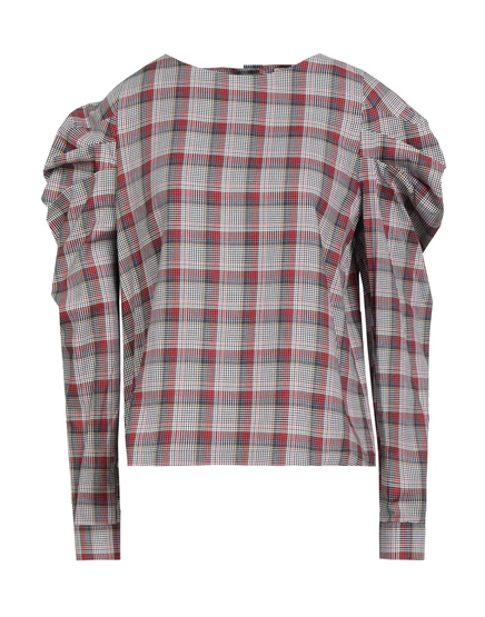 Женский топ Maison Kitsuné Lorenz_SP в клетку, красный