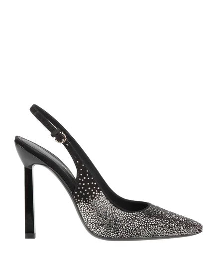 Женские туфли Ferragamo Papermag замшевые, чёрные