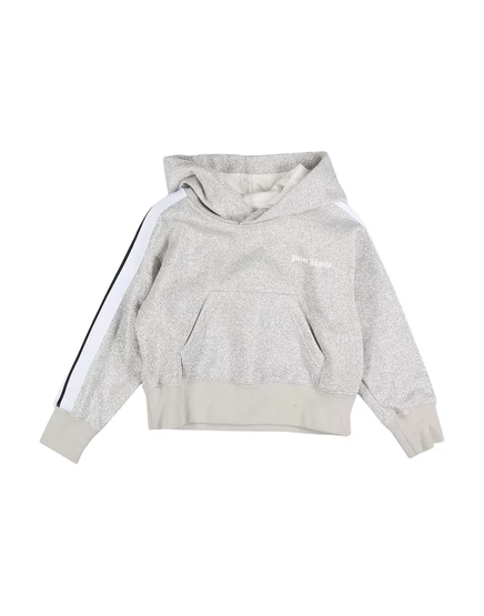 Детское худи Palm Angels Junior, серебристое