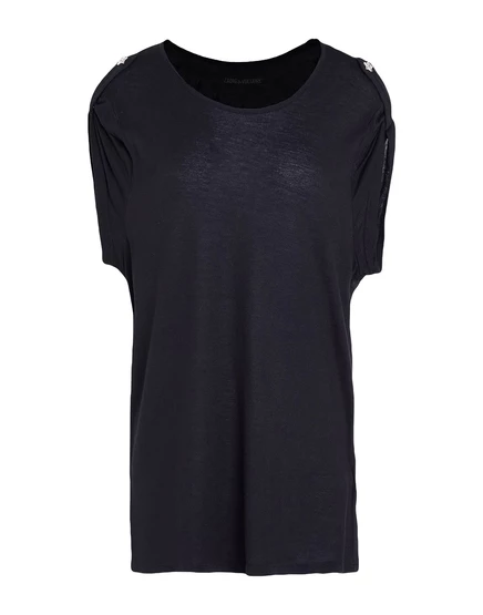 Женская футболка Zadig & Voltaire с декором, черная