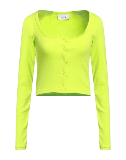 Женский топ JJXX by Jack & Jones в рубчик, лаймовый