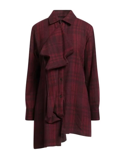 YOHJI YAMAMOTO Pубашка бордовый