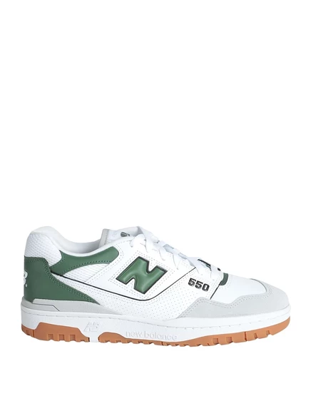 Мужские кеды New Balance 550 PAPERMAG кожаные, белые