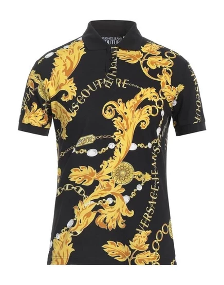 Поло Versace Jeans Couture, чёрное