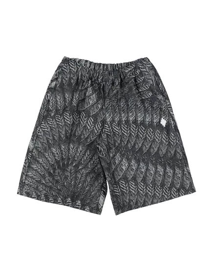 Мужские шорты Marcelo Burlon, хлопковые, чёрные